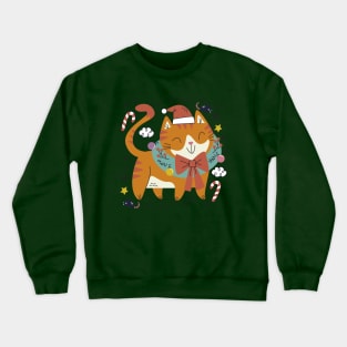 Meowy Christmas Cat Crewneck Sweatshirt